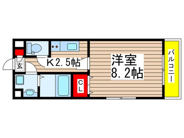 ブリリアント大木Ⅱの物件間取画像